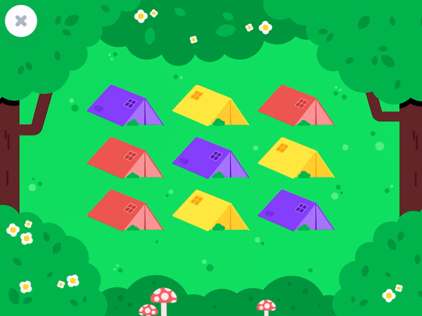 lingocamp game - tents